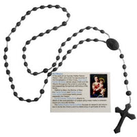 Prison Rosary Beads - English Version - Black