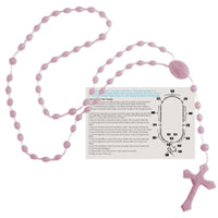 Rosary Beads - English Version - Pink