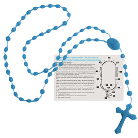 Rosary Beads - English Version - Royal Blue