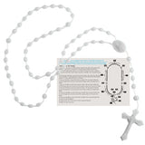 Rosary Beads - English Version - White