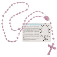Rosary Beads - Spanish Version - Pink